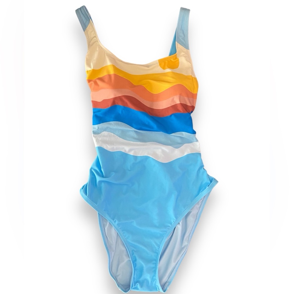 Faherty & Andie Tulum One Piece- Sun And Wave™. New with tags Swimsuit XXL